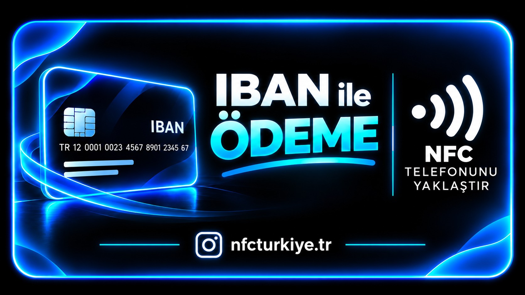 IBAN NFC Kartı ön yüzü