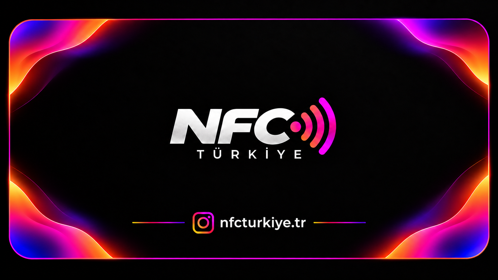 Instagram NFC Kartı arka yüzü